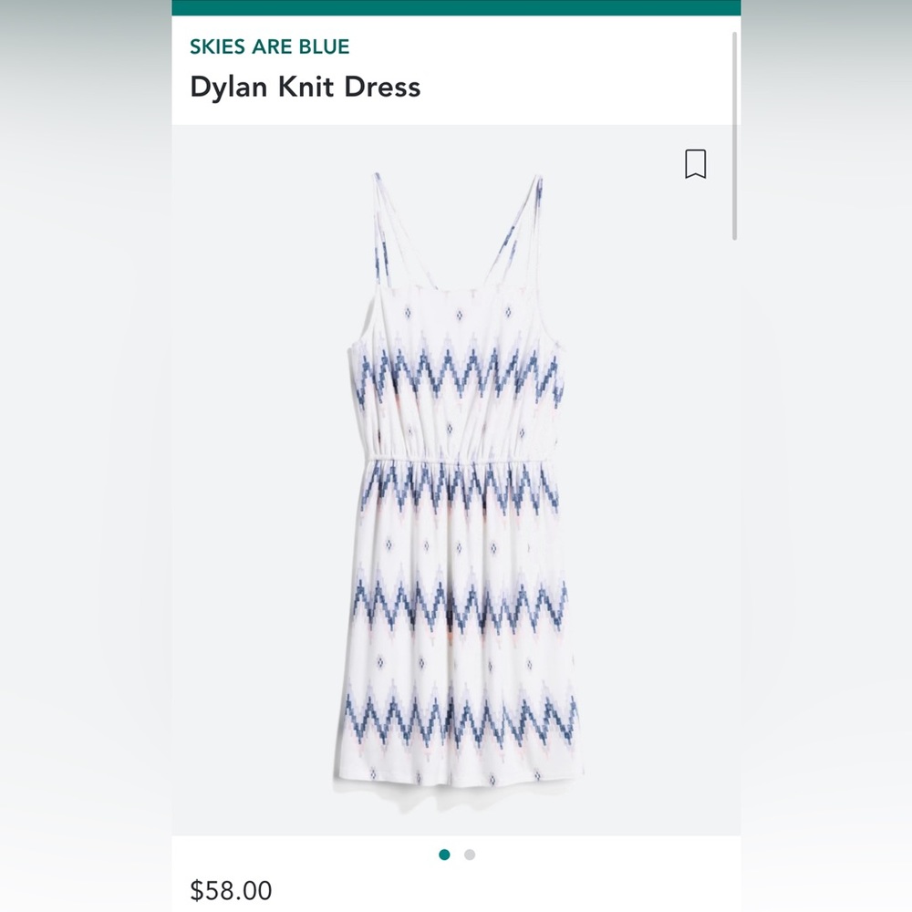 NWT.  Skies are Blue Jersey Knit Dress